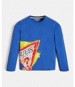 Polera G Kids Ls T-Shirt Winter Clas Olpb Azul