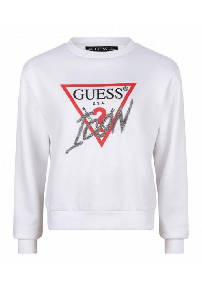 Poleron Guess Cn Icon Sweatshirt G011 Blanco