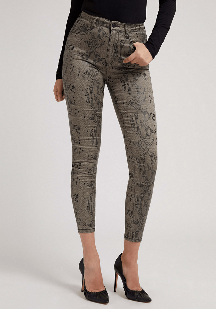 Jeans Guess High Rise Skinny Snake Skin Stsn Multicolor
