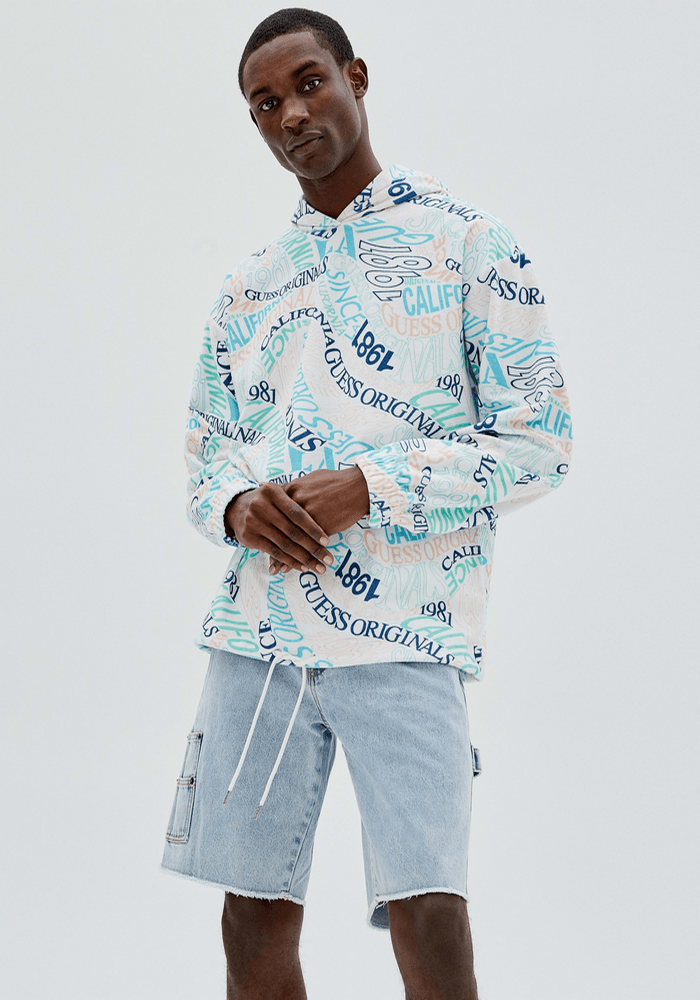 Guess multicolor hoodie outlet